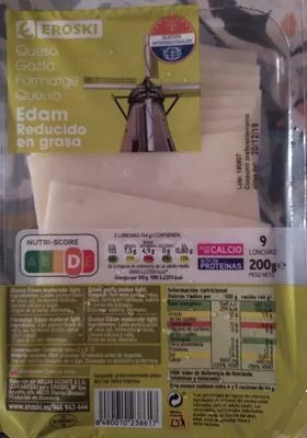 queso edam Eroski 200 g, code 8480010238617