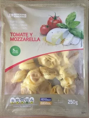 Tortelloni tomate y mozzarella Eroski , code 8480010290462