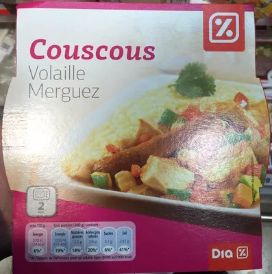 Couscous Volaille Merguez Dia 300 g, code 8480011179889