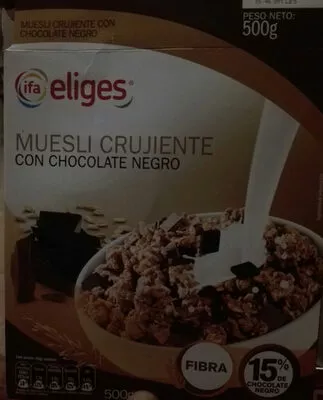Céréales Muesli avec chocolat noir eliges 500 gramos, code 8480012000960