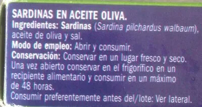 Sardinillas en aceite de oliva eliges , code 8480012007037