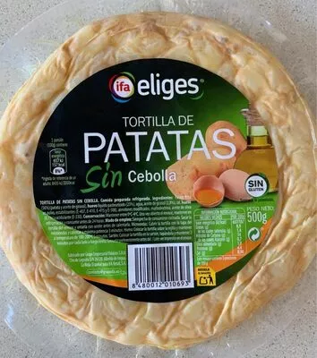 Tortilla de patatas sin cebolla Eliges , code 8480012010693