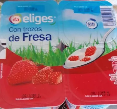 Yogur con trozos de fresa Eliges , code 8480012020821