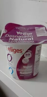 Yogur desnatado natural azucarado Eliges , code 8480012020852