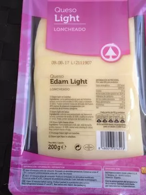 Queso Edam light Spar 200 g, code 8480013076513