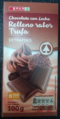 Chocolate con leche relleno sabor trufa Spar 100 g, code 8480013153238