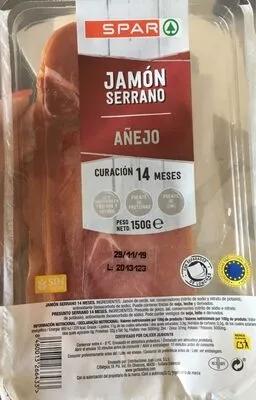 Jamón Serrano Spar 150 g, code 8480013266433