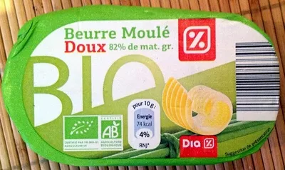 Beurre moulé doux bio (82% MG) Dia 250 g, code 8480017053305