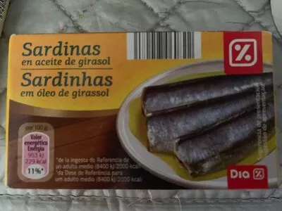 Sardines En Aceite Végétal Dia 120 g, code 8480017060822