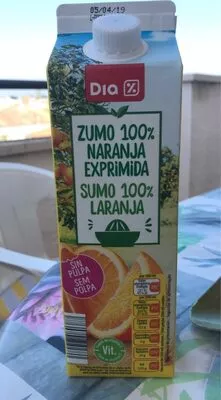Zumo 100% Naranja Exprimida Dia , code 8480017080387