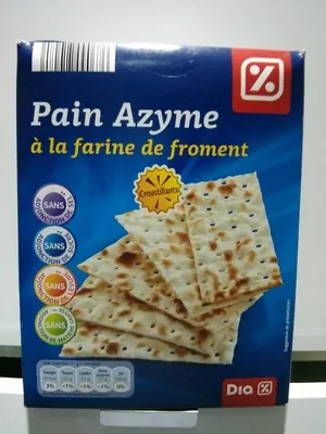 Pain Azyme à la farine de Froment Dia 200 g, code 8480017090676