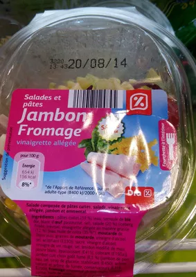 Salades et pâtes jambon fromage Dia 250 g, code 8480017124845