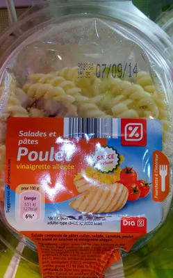 Salades et pâtes poulet Dia 250 g, code 8480017126887
