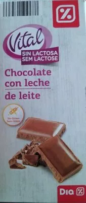 Chocolate con leche sin lactosa Dia , code 8480017175366