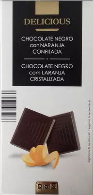 Chocolate negro con naranja confitada Dia 100 g, code 8480017181176