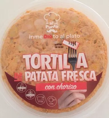 Tortilla de patata fresca con chorizo AL Punto , code 8480017235527