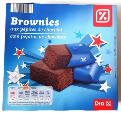 Brownies aux pépites de chocolat Dia 240 g, code 8480017457226