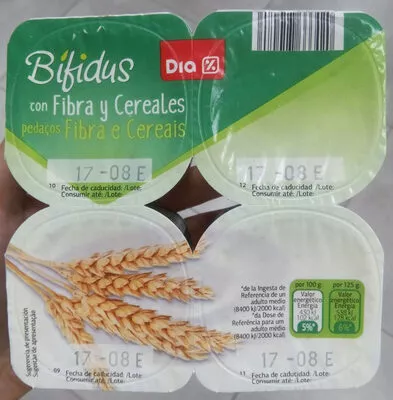Yogurt Bifidus fibra y cereales Dia , code 8480017666420