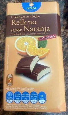 Chocolate con leche relleno Sabor naranja Alteza , code 8480024731821