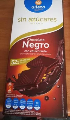 Chocolate negro sin azúcares Alteza , code 8480024731920