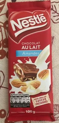 Chocolat au lait Amandes Nestlé , code 8593893762824
