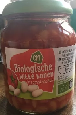 Haricots blancs a la sauce tomate biologiques Albert Heijn , code 8710400238119