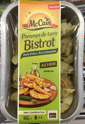 Pommes de terre Bistrot Huile d'olive, Ail et Ciboulette McCain 400 g, code 8710438102727