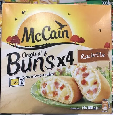 Original Bun's Raclette McCain 4 * 100 g, code 8710438105797
