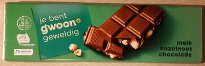 Melk hazelnoot chocolade g'woon 180 g, code 8710624244712
