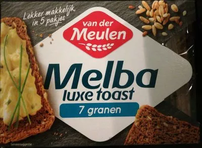 Melba luxe toast 7 granen Van der Meulen 100 g, code 8710649121067