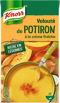Knorr Soupe Liquide Velouté potiron à la crème fraîche 1l Knorr 1000 ml, code 8710908962042