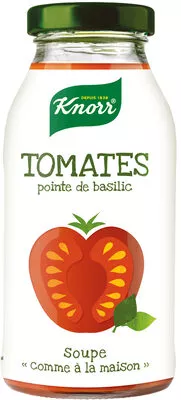 Knorr Comme à La Maison Soupe Liquide Tomates Pointe de Basilic Bouteille 45cl Knorr 450 ml, code 8711200350230