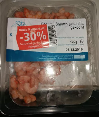 Cocktail Shrimp geschält, gekocht Klaas Puul B.V. 100 g, code 8711239038055