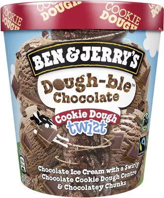 Dough-ble chocolate Ben & Jerry's 402 g, code 8711327479883