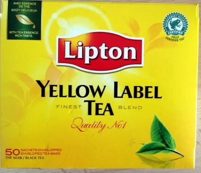 Lipton Yellow Thé Noir 50 Sachets Lipton, Unilever 100 g, code 8712100369476