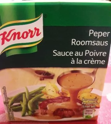 Knorr Peper Room Saus Sauce au poivre à la crème  300ML Knorr 300 ml, code 8712100634529