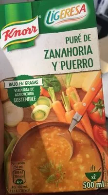 Puré de zanahoria y puerro Knorr, Ligeresa 500 ml, code 8712100644689