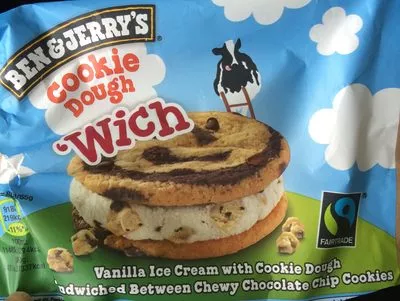 Jerry's Wich Cookie Dough Ice Cream Sandwich Ben & Jerry's 65 g / 80 ml, code 8712100859939
