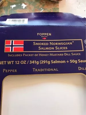 Smoked norwegian - Salmon Slices Foppen 341 g, code 8712224129277