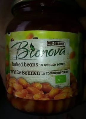 Haricots blancs à la sauce tomate Bionova 340 g, code 8712423020436