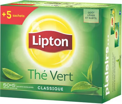 Lipton Thé Vert Classique 50+5 Sachets Lipton, Unilever 72 g, code 8712566087952