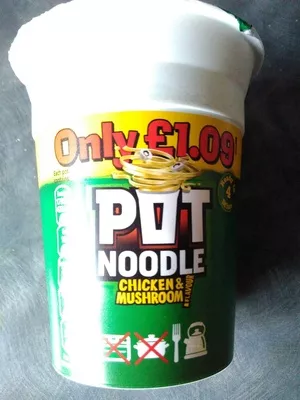 Pot noodles chicken & mushroom flavour POTNOODLE 90g, code 8712566125807