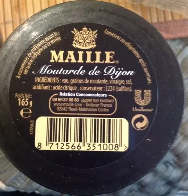 Moutarde de Dijon "les petites verrines" Maille 165 g, code 8712566351008