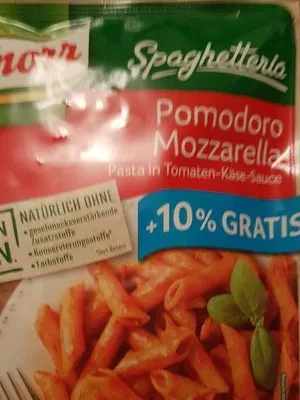 Pomodoro mozzarella Pasta Tomaten Mozzarella Sauce Knorr Packung, code 8712566397426