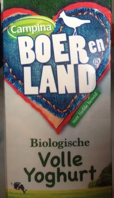 Biologische volle yoghurt Boer en Land, Campina 1 l, code 8712800001089