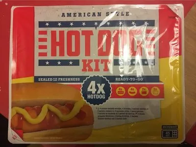 Hot dog kit Vleems Food 437 g, code 8713354030006