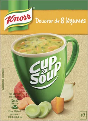 Knorr Douceur de 8 légumes Cup A Soup 48g 3 Sachets Knorr, Unilever 48 g, code 8714100261163