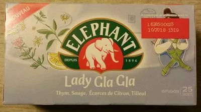 Elephant Infusion Lady Gla Gla 25 Sachets Éléphant 35 g, code 8714100264324