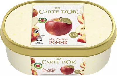 Carte D'or Plein Fruit Sorbet Pomme Bac 1L Carte d'Or 650 g, code 8714100385494