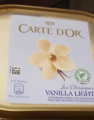 Vanilla light ice cream Carte d'Or 500g, code 8714100390023